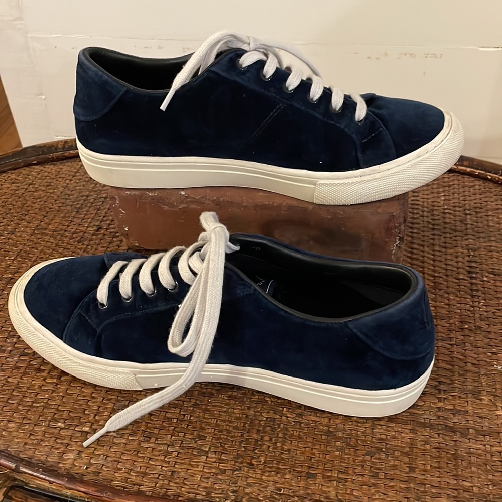 Marc Jacobs Blue Velvet Empire Sneakers, Size 39 or 8